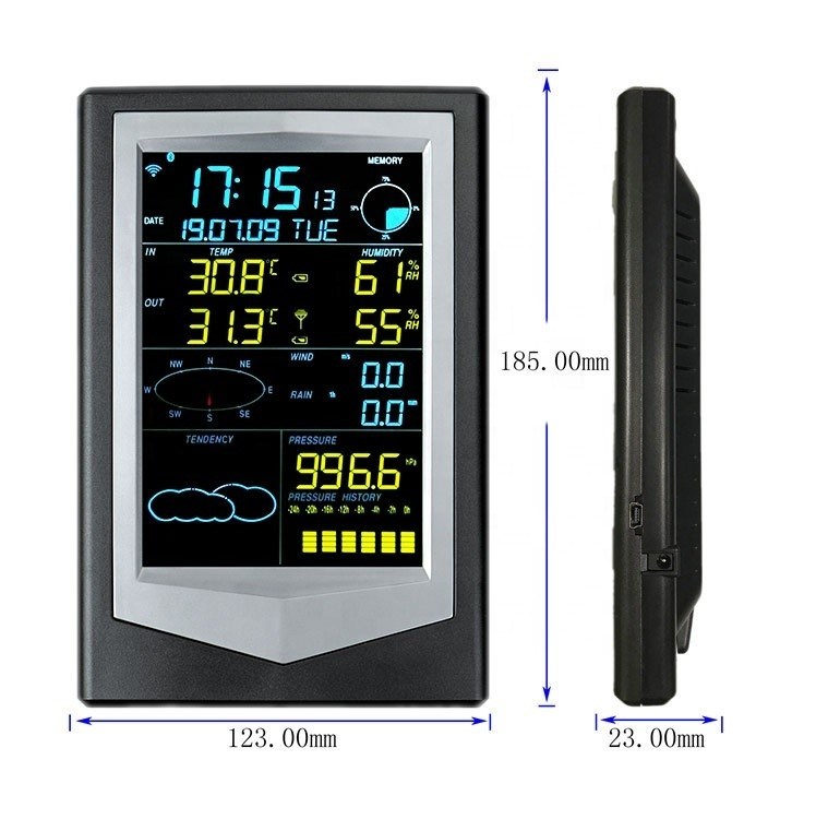 Weather Data Device WS2040VA Farm Wireless Data Logger Solar Weather Station With LED ...